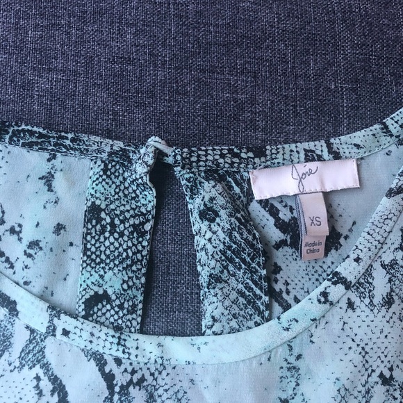 Joie Snake-print Rancher Silk Top - Picture 3 of 5